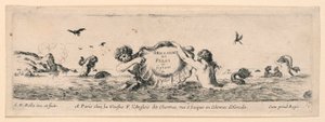 Ornamentos de frisos e folhagens de Stefano della Bella