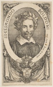 Retrato do poeta Sigismond Boldoni, 1656. de Stefano della Bella