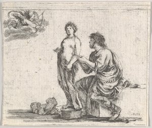 Pygmalion, de Game of Mythology Jeu de la Mythologie, 1644. de Stefano della Bella