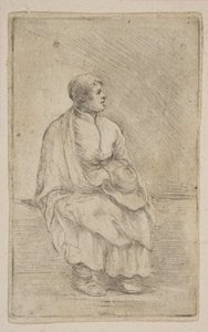 Eclesiástico sentado, ca. 1662. de Stefano della Bella