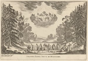 Segunda Cena A Floresta de Diana de Stefano della Bella