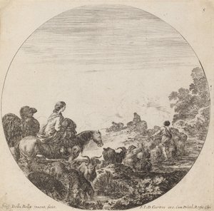 paisagem de Stefano della Bella