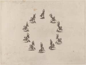 Dez Cavaliers em um Círculo de Stefano della Bella