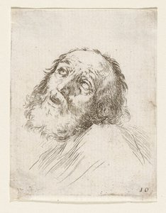 Cabeça de São Pedro penitente de Stefano della Bella