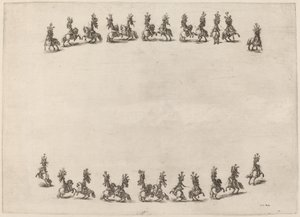 Vinte e quatro cavaleiros saltitantes de Stefano della Bella