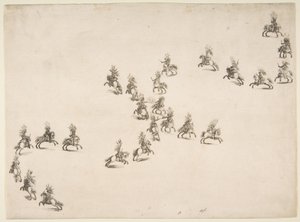 Vinte e quatro Cavaliers formam um S duplo, 1652.