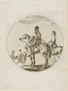 Dois cavaleiros poloneses de Stefano della Bella