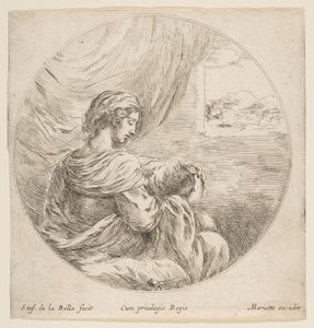 Virgem Amamentando o Menino Jesus, ca. 1641 de Stefano della Bella