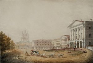 O Instituto Smolny para Nobres Donzelas em São Petersburgo, 1823 de Stepan Philippovich Galaktionov