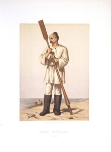 A vestimenta do Grão-Príncipe Sviatoslav I de Kiev, 1877 de Stepan Stepanovich Strekalov