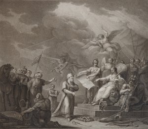 Alegoria do Tratado de Jassy, 1792 de Stephanoff