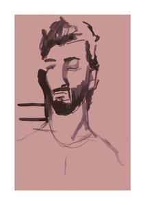 Ahmad (rosa), 2023 (digital) de Stephen Dow