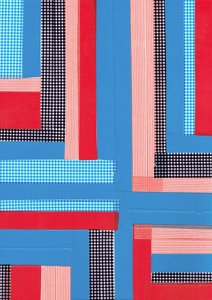 Criss cross II, 2017 (fita sobre papel) de Stephen Dow