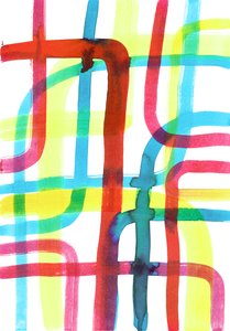 Intersecção, 2016 (tinta sobre papel)