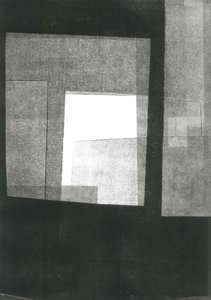 Nocturnus III, 2015 (mono-impressão sobre papel) de Stephen Dow