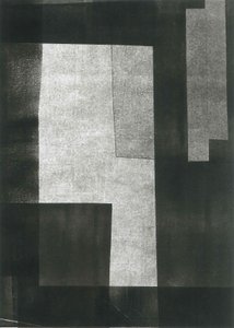 Nocturnus V, 2015 (mono-impressão sobre papel) de Stephen Dow