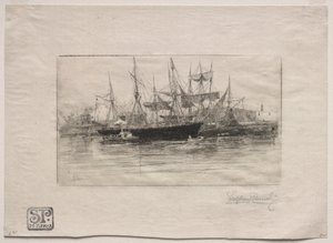 Cais de petróleo Point Breeze, 1880.