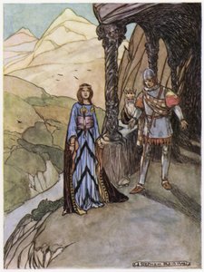 Ilustração para Siegfried, o Matador de Dragões (lito colorido)