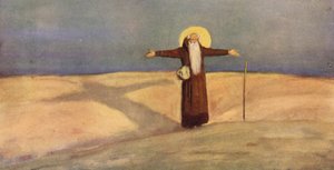 Santo Antônio no Deserto (cor litho)