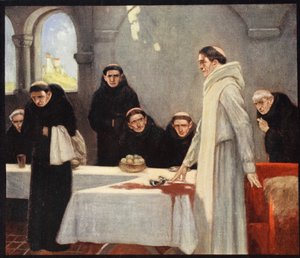 São Bento e os Monges, ilustração de 