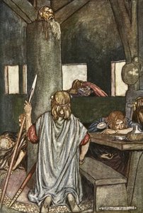 Sualtach desperta o Rei, ilustração de 