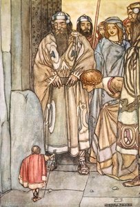 "Todos eles saíram, senhores e senhoras, para ver o homenzinho", c1910. de Stephen Reid