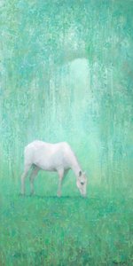 Cavalo Branco Etéreo de Steve Mitchell