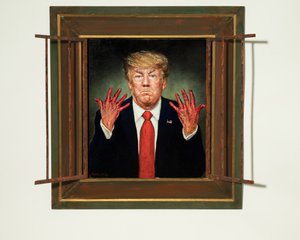 Trump Indited, 2020 (óleo sobre painel)