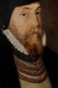 Sir Thomas Gresham (c. 1518-1579), c.1518-79 (óleo sobre painel) de Steven van der (attr. to) Meulen