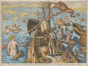 Christophorus Columbus Ligur America Retetio, 1591