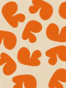Formas abstratas em laranja de Studio Palette