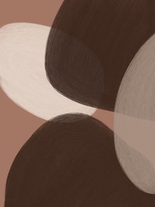 Formas orgânicas castanhas de Studio Palette