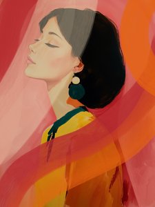 Retrato de Serenidade Colorida de Studio Palette