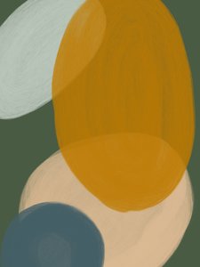 Formas abstratas com tons terrosos