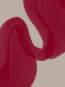 Curvas vermelhas sinuosas de Studio Palette