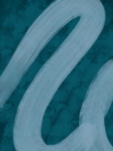 Linhas fluidas em azul-petróleo