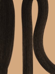 Cabelo castanho escuro e liso de Studio Palette