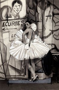 Retrato da actriz francesa Spinelly, com o fato de bailarina.