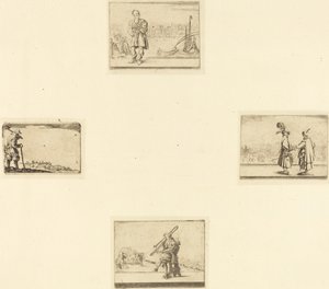 Folha de gravuras de Style of Jacques Callot