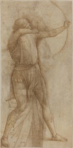 Figura de um Arqueiro [reto] de Style of Pietro Perugino