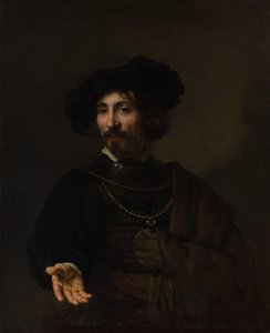 Homem com um Gorget de Aço.
