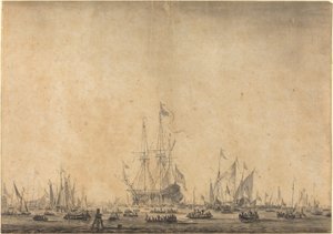 Marinha de Style of Willem van de Velde the Younger
