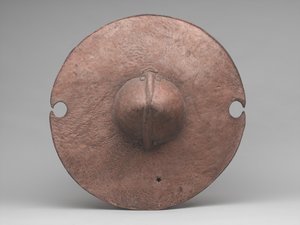 Daraga ou escudo, c.1885 (couro de hipopótamo)