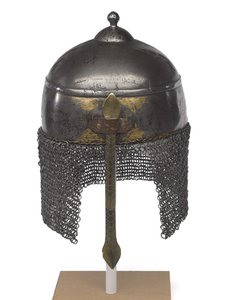 Kulah Khud, capacete estilo persa, c.1898 (ferro)