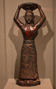 Escultura do Rei Ur-Nammu Dynasty, 2112-2004 a.C. (cobre) de Sumerian Mesopotamian School