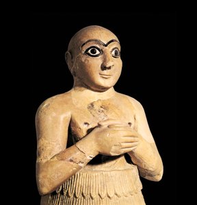 Selim, irmão do Rei de Mari na Síria, 3º milénio a.C. (escultura) de Sumerian Sumerian