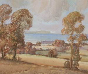Scarborough Bay (aguarela sobre papel) de Sunderland Rollison