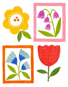Flores Coloridas do Folclore de Susan Black