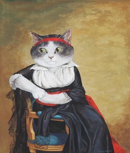 Ilustração de Cats Galore! Um Compêndio de Gatos Cultivados (pub. 2015) de Susan Herbert