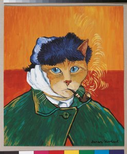 Ilustração de Cats Galore! Um Compêndio de Gatos Cultivados (pub. 2015) de Susan Herbert